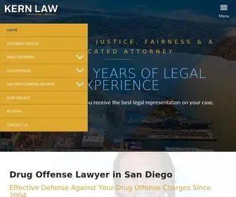 Michaelkernlaw.com(San Diego Drug Offense Lawyer) Screenshot
