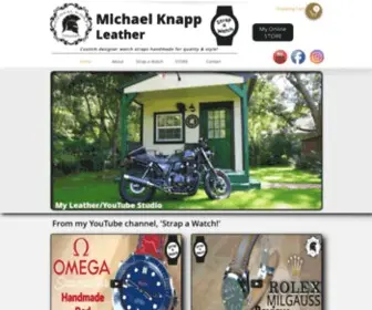 Michaelknappleather.com(Custom Handmade Bespoke Leather Watch Straps Michael Knapp Leather) Screenshot