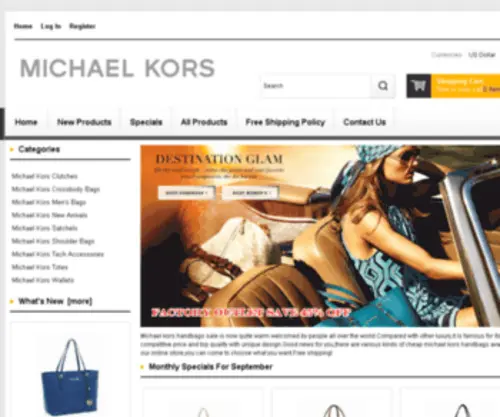 Michaelkorshandbagonlinesale.net(Michael Kors Handbags Sale Is Now at Big Discount in Our Store) Screenshot