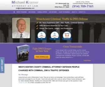 Michaelkramerlaw.com(Criminal Defense Attorney White Plains) Screenshot