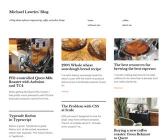 Michaellawrie.com(A blog about software engineering) Screenshot