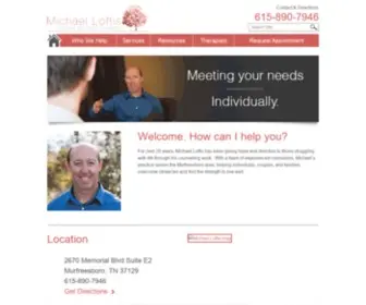 Michaelloftislcsw.com(Therapy & Counseling Murfreesboro) Screenshot