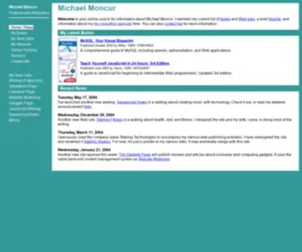 Michaelmoncur.com(Michael Moncur's Professional Information Page) Screenshot