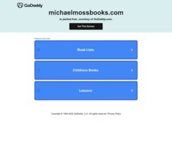 Michaelmossbooks.com Screenshot
