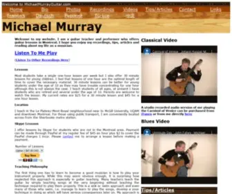 Michaelmurrayguitar.com(Michael Murray Montreal Guitar Teacher and Performer) Screenshot