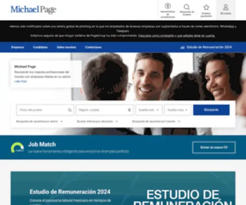 Michaelpage.com.mx(Consultora de recursos humanos y selección de personal) Screenshot