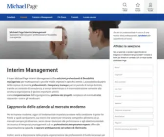 Michaelpageinterim.it(Interim Management) Screenshot