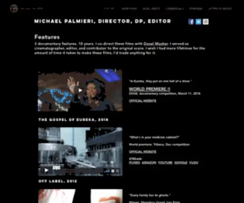 Michaelpalmieri.com(FEATURES) Screenshot