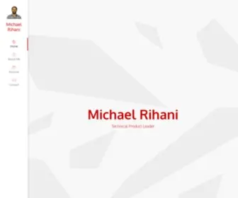 Michaelrihani.com(Technical product leader passionate about sustainable energy) Screenshot