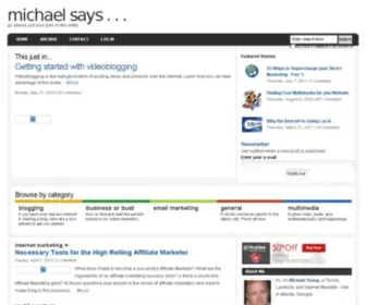 Michaelsays.com(Michael says) Screenshot