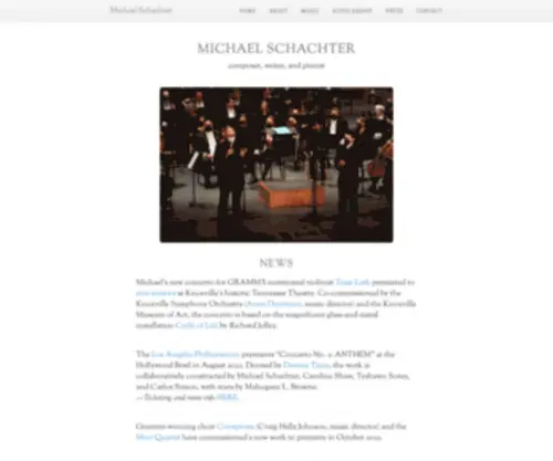 Michaelschachter.com(Michael Schachter) Screenshot