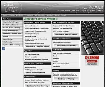 Michaelscomputerservices.com(Michael’s Computer Services in Veneta) Screenshot