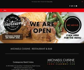 Michaelscuisine.com(Contemporary Ranch Cuisine In Fort Worth) Screenshot