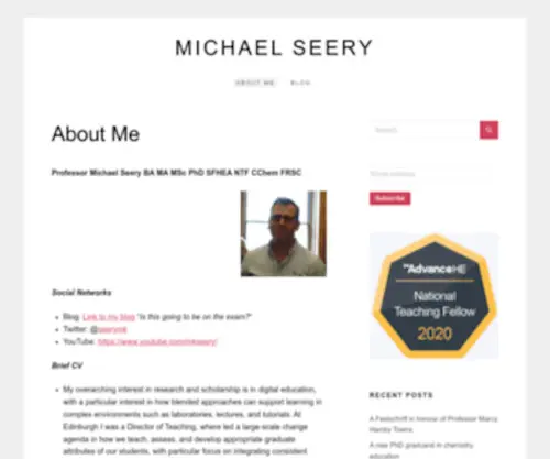 Michaelseery.com Screenshot