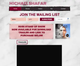 Michaelshafar.com(Comedian) Screenshot
