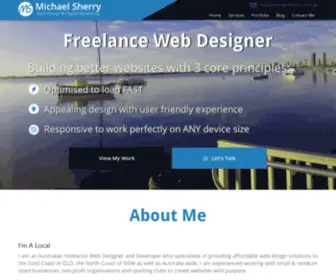 Michaelsherry.com.au(Freelance Web Designer Southport) Screenshot