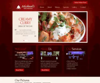 Michaelsindianrestaurant.co.uk(Michaels Indian Restaurant & Takeaway) Screenshot