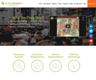 Michaelsolomon.com(Crack the code on why consumers buy your products and services. See why Michael) Screenshot