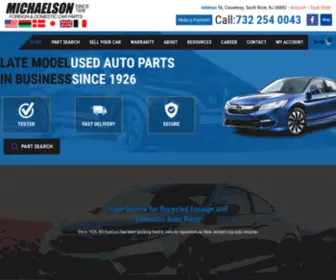 Michaelsonauto.com(Used Auto Parts) Screenshot