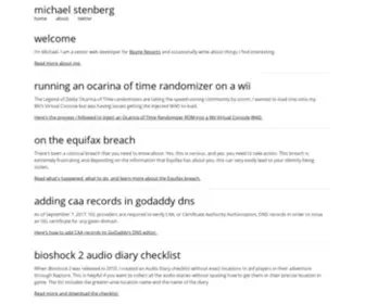 Michaelstenberg.com(Michael Stenberg) Screenshot