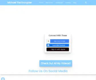 Michaeltheencrypter.org(Michael The Encrypter) Screenshot
