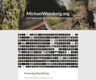 Michaelweinberg.org(Michael Weinberg) Screenshot