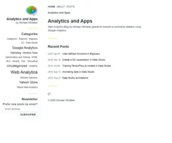 Michaelwhitaker.com(Analytics and Apps) Screenshot