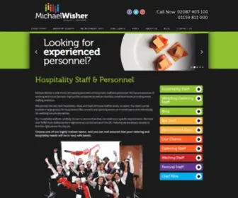 Michaelwisher.co.uk(Hospitality Staff & Personnel) Screenshot