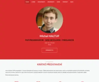 Michalhaltuf.cz(Tvorba PHP aplikací) Screenshot