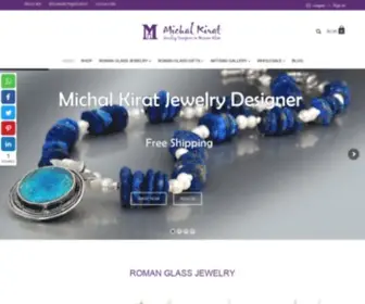 Michalkirat.com(Roman Glass Jewelry) Screenshot