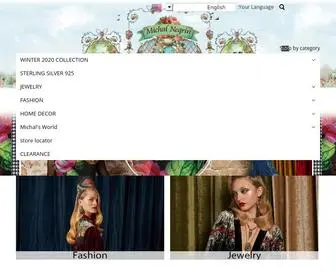 Michalnegrin.com(Handmade, Jewelry Designer) Screenshot