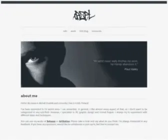 Michalorzelek.com(Personal webpage) Screenshot