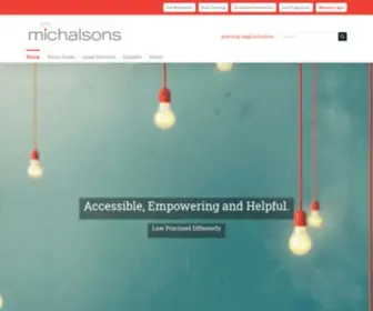 Michalsons.com(Law Firm) Screenshot