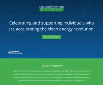 Michampions.net(Mission Innovation Champions) Screenshot