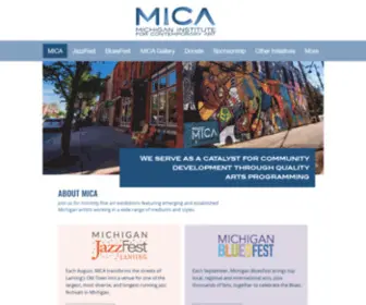 Micharts.org(The OFFICIAL site for the Michigan Institute for Contemporary Art. The most up) Screenshot