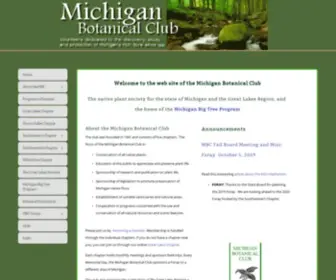 Michbotclub.org(Michigan Botanical Club) Screenshot