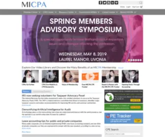 MichcPa.org(Michigan Association of CPAs) Screenshot