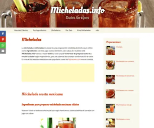 Micheladas.info(Todos los tipos) Screenshot