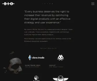 Michelbio.com(Product Designer) Screenshot