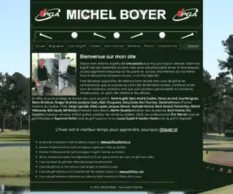 Michelboyer.com(Cours de golf avec le Professionnel Michel Boyer) Screenshot