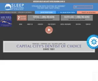 Micheldental.com(Exceptional Dentist in Topeka & Silver Lake) Screenshot