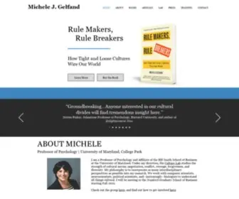Michelegelfand.com(Michele Gelfand) Screenshot
