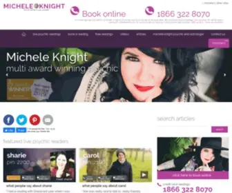 Micheleknight.co.uk(Psychics & Clairvoyant Readings From Michele Knight) Screenshot