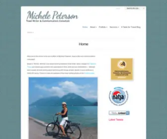 Michelepeterson.com(Michele Peterson Travel Writer and Publisher) Screenshot