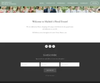 Michelesfloralevents.com(Michele's Floral Events & Decorative Accessories) Screenshot