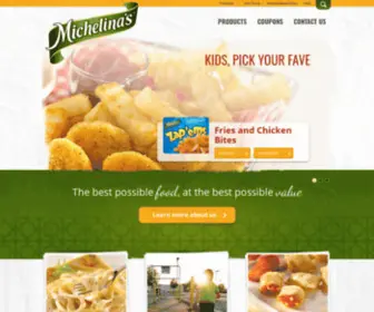 Michelinas.ca(Michelina's) Screenshot