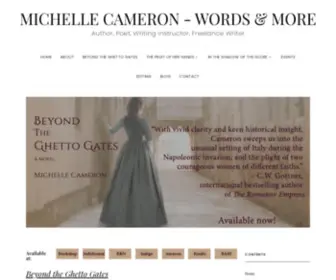 Michelle-Cameron.com(Michelle Cameron Author) Screenshot