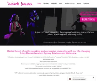 Michellebowden.com.au(Public Speaking Training & Public Speaking Courses by Michelle Bowden) Screenshot