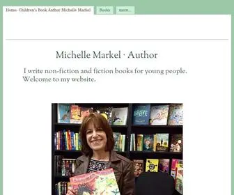 Michellemarkel.com(Michelle Markel Author) Screenshot