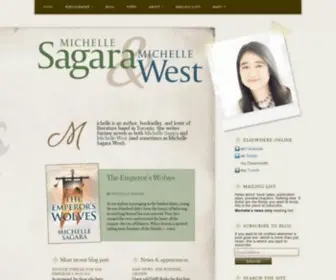 Michellesagara.com(Michelle Sagara & Michelle West) Screenshot